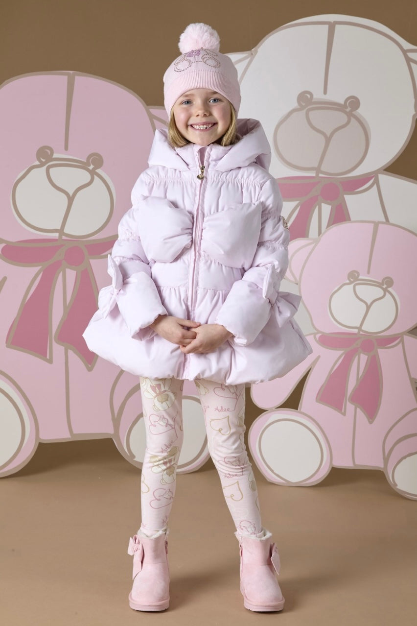 ADee RIHANON Pink Bow Jacket W243204 Scamps Kidswear