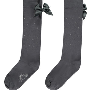 ADee Dark Grey PENNY School Sock W236901