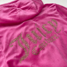 Load image into Gallery viewer, Juicy Couture Bright Pink Velour Zip-Up Tracksuit
