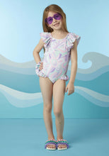 Load image into Gallery viewer, ADee DORI Lilac Pastel Print Swimsuit S243801
