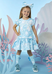 ADee OPHILIA Aruba Blue Pearl Print Dress S244712