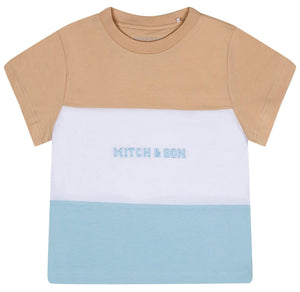 Mitch & Son TOBY Sky Blue Cut And Sew Logo Soft Set MS24109