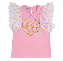 Load image into Gallery viewer, ADee LEANNE Pink Fairy Chevron Skirt Set S241501
