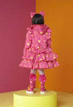 Load image into Gallery viewer, ADee MICHELLE Hot Pink Colour Block Heart Print Jacket S242203
