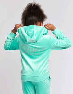 Juicy Couture Turquoise Boot Cut Zip Up Tracksuit