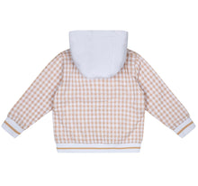 Load image into Gallery viewer, Mitch and Son TIMMY Sand Gingham Jacket MS24103
