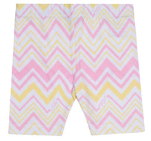 Load image into Gallery viewer, ADee LORRAINE Pink Chevron Cycling Shorts Set S241504
