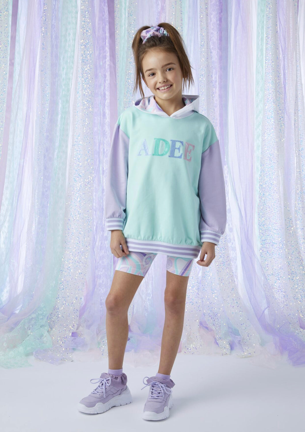 ADee NELLIE Mint Hoody Cycling Short Set S243515