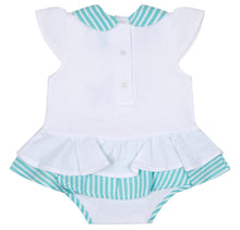 Load image into Gallery viewer, Little A KIRSTY Bright White Little Fish Romper LA24202
