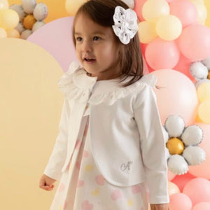 Little A JOANIE Bright White Heart Print Dress LA24102