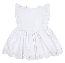 Load image into Gallery viewer, Little A JUNIPER Bright White Broderie Anglaise Dress LA24107
