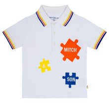 Load image into Gallery viewer, Mitch &amp; Son VERO Bright White Jigsaw Polo Set MS24209
