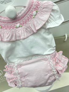 Deolinda Baby Girls Pink Jam Pants Set DBV24737
