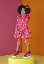 Load image into Gallery viewer, ADee MICHELLE Hot Pink Colour Block Heart Print Jacket S242203
