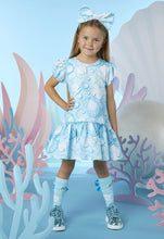 Load image into Gallery viewer, ADee OPHILIA Aruba Blue Pearl Print Dress S244712
