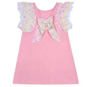 ADee LYNNE Pink Cevrin Bow Sweat Dress S241703