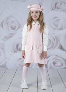 Adee ARABELLA Pale Pink Houndstooth Dress  W231704