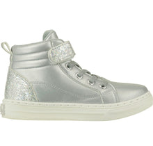 Load image into Gallery viewer, ADee GLITZY Silver Glitter High Top W235103

