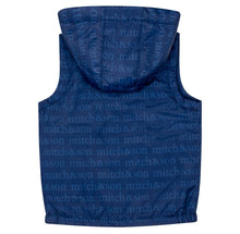 Load image into Gallery viewer, Mitch &amp; Son WEX Navy Blue Logo Print Gilet MS24302
