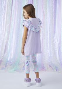 ADee NADEEN Lilac Pastel Print Legging Set S243516