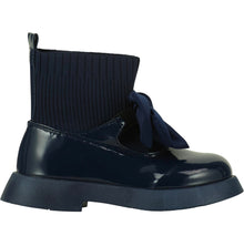 Load image into Gallery viewer, ADee MARY JANE Navy Blue Sock Wellie W236101

