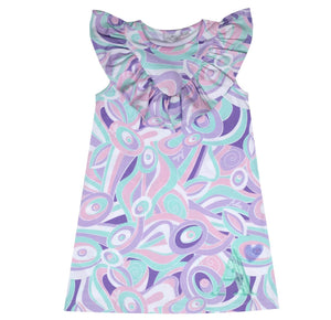 ADee NATASHA Lilac Pastel Print Jersey Dress S243709