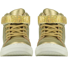 Load image into Gallery viewer, Adee GLITZY Gold Glitter High Top W235103
