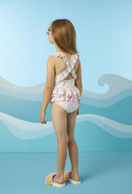 Load image into Gallery viewer, ADee ARIEL Bright White Chevron Print Swimsuit S241802
