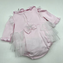 Load image into Gallery viewer, Blues Baby Girls Pink Top And Bloomer Style Romper with Bow Appliqué BB0850 BB0850A
