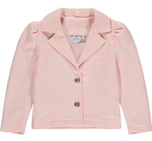 Load image into Gallery viewer, Adee ARIA/Angel Pale Pink Houndstooth Blazer And Shorts Set  W231301 W231501
