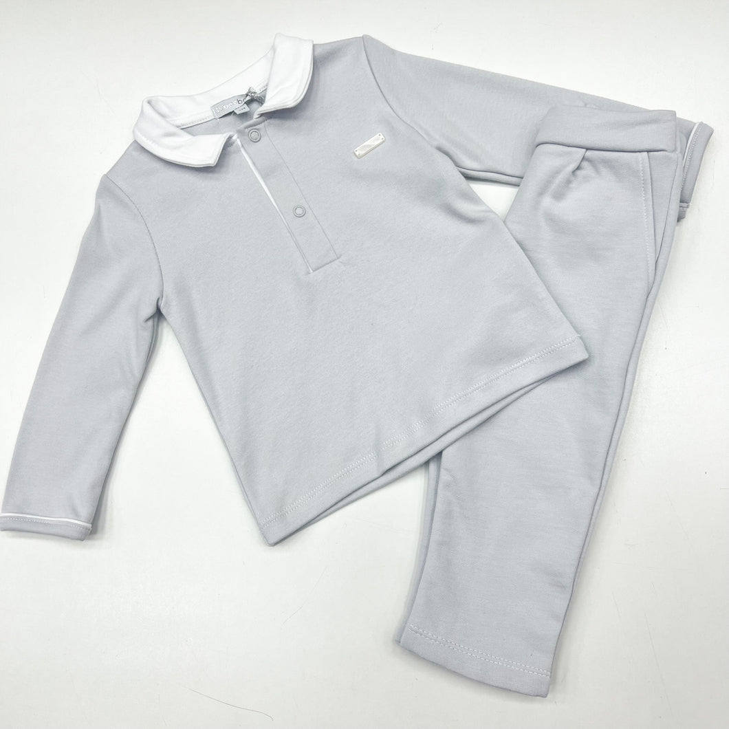 Blues Baby Boys Grey Polo Shirt And Trouser Set BB0836 BB0836