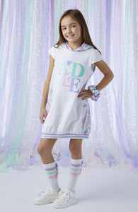 ADee NADIA Bright White Hoodie Sweat Dress S243711