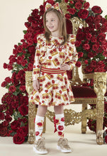 Load image into Gallery viewer, ADee COURTNEY Snow White Crown Print Jersey Dress W233708

