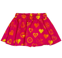 Load image into Gallery viewer, ADee MONICA Hot Pink Colour Block Heart Print Skirt Set S242508
