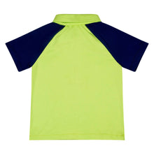 Load image into Gallery viewer, Mitch &amp; Son WYATT Navy Lime zip Poly Polo Set MS24306
