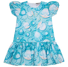 Load image into Gallery viewer, ADee OPHILIA Aruba Blue Pearl Print Dress S244712
