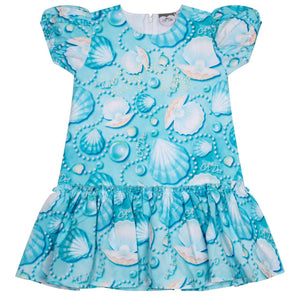 ADee OPHILIA Aruba Blue Pearl Print Dress S244712