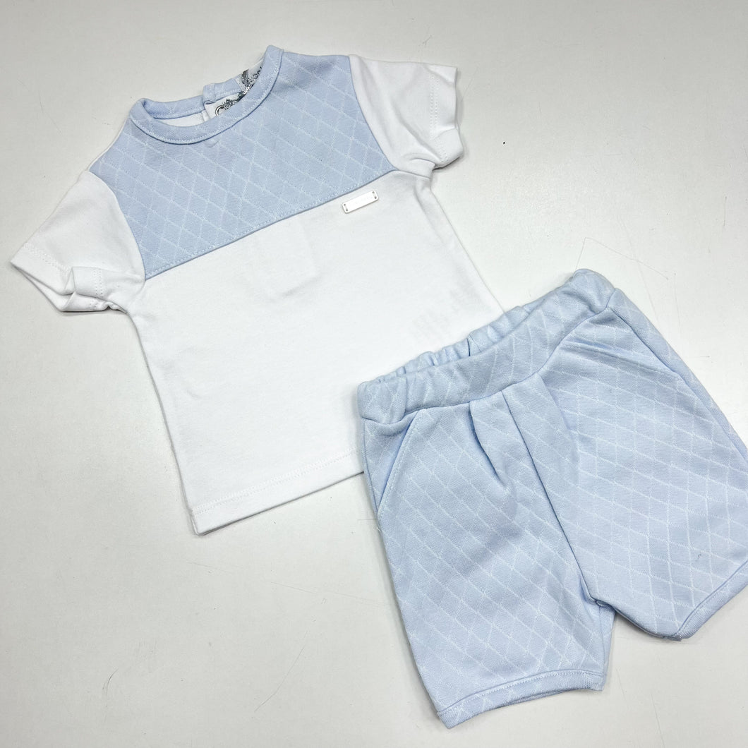 Blues Baby Boys Blue Top And Shorts Set BB1200
