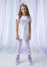 Load image into Gallery viewer, ADee NAOMI Bright White Bow Artwork Legging Set S243518
