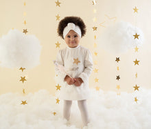 Load image into Gallery viewer, Little A FALLON Snow White Fur Trimmed Star Dress LA23406
