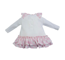 Load image into Gallery viewer, Little A EMILY Snow White Jersey Frill Dress LA23306
