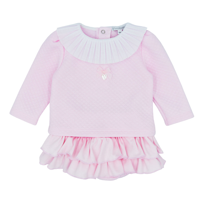 Blues Baby Girls Pink Jam Pants Set BB1696