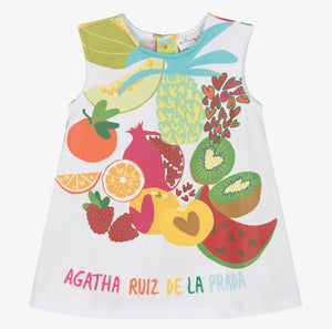 Agatha Multicoloured Fruit Print Dress 8203S24