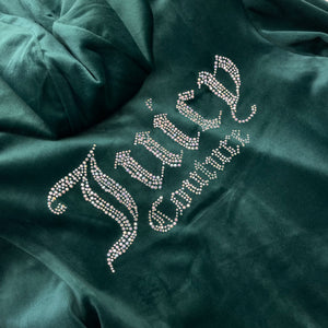 Juicy Couture Emerald Green Velour Zip-Up Tracksuit