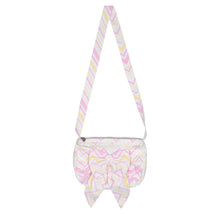 Load image into Gallery viewer, ADee LUX Bright White Chevron Bag S241906
