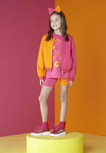 Load image into Gallery viewer, ADee MANDY Hot Pink Colour Block Sweat Bomber S242303
