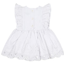 Load image into Gallery viewer, Little A JUNIPER Bright White Broderie Anglaise Dress LA24107
