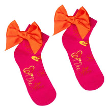 Load image into Gallery viewer, ADee MARGERIE Hot Pink Colour Block Heart Print Ankle Sock S242910
