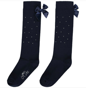 ADee PENNY Navy Blue School Socks W236901