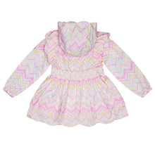 Load image into Gallery viewer, ADee LEILA Bright White Chevron Print Jacket S241201
